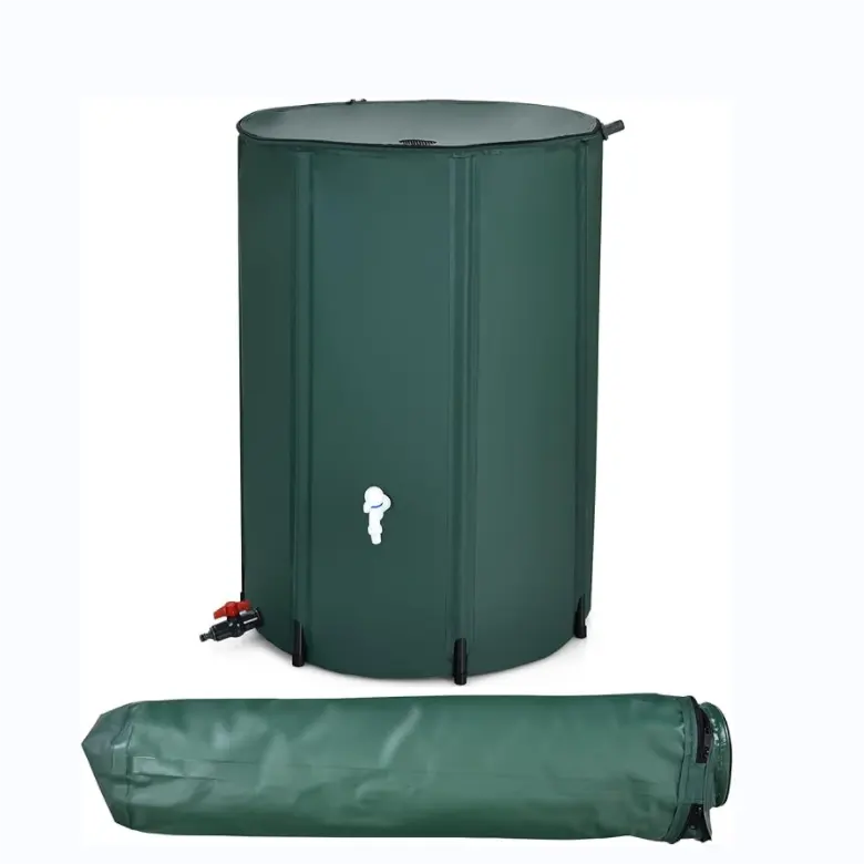 PVC雨水収集バレル水貯蔵容器雨水を収集するためのポータブル雨バレル