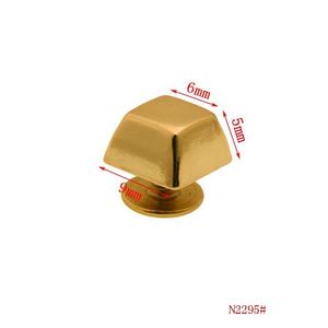 Bottone decorativo con rivetto a fungo trapezio per borse con ruote a vite fibbie per borsetta in metallo - Product Image 4