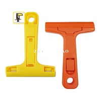 ZHUO MU NIAO Couteau de nettoyage et de raclage à lame en acier au carbone avec manche en plastique industriel pour application d'adhésifs, outil à main ZMN Q8405