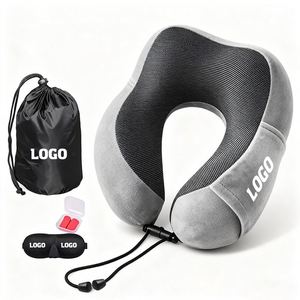 Almohada de Viaje en Forma de U, Suave y Rellena, Multicolor, para el Cuidado Cervical - Product Image 1