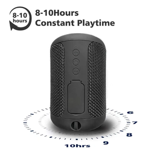 नवीनतम ipx5 वाटरप्रूफ 1800mah ब्लूटूथ स्पीकर, आउटडोर रोमांच के लिए 8h प्लेटाइम के साथ बास बूस्टेड बीटी स्पीकर पार्टी संगीत - Product Image 4