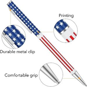 ปากกาลูกลื่นโลหะสเตนเลสทรงเพรียวบาง BonVada พร้อมโลโก้แบบกำหนดเอง ธงชาติดูไบ ปากกาโปรโมชั่นหลายสี หัวปากกาขนาด 0.5/0.7 มม. - Product Image 2