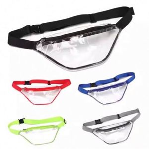 Bolsa de Cintura Transparente de PVC, Simple y Moderna, Impermeable, para Deportes al Aire Libre, Viajes, Bolsas Promocionales Portátiles - Product Image 1