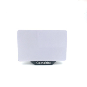 <span class=keywords><strong>Carte</strong></span> d'identité en PVC vierge avec puce NFC215 imprimable par jet d'encre avec revêtement nano 30Mil - Product Image 1