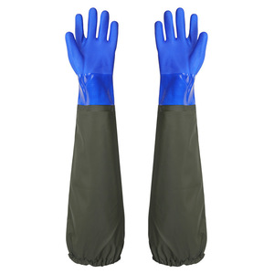 PVC Waterproof Fishing <b>Gloves</b> Long Cut Resistant Insulated For Aquaculture And Auto Repair Unisex - Product Image 3