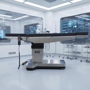 Table d'opération chirurgicale électrique LK à six fonctions, compatible aux rayons X, avec système de contrôle double, fonction de translation longitudinale - Product Image 1