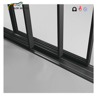 Vidrio templado horizontal de aluminio para ventanas de dormitorio de hotel Hurricane Impact Doble acristalamiento Thermal Break Louver para apartamentos