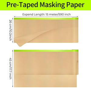 UJANG装飾用塗料保護紙スプレー用マスキング紙カーペイント保護用 - Product Image 4