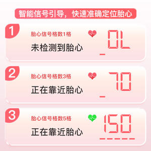 Monitor de frecuencia cardíaca fetal Kanglile U7, Doppler recargable de 2,5 MHz para uso doméstico, color blanco - Product Image 4