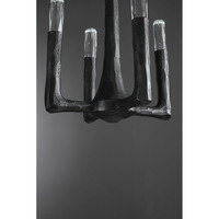 Lustre d'îlot linéaire moderne de luxe, cadre en laiton torsadé, cristal, LED, lumière chaude 2700K, économie d'énergie