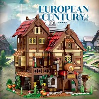 Reobrix 66018 MOC Medieval de Tres Pisos, 2831 Piezas, Diseño Desmontable, Juguetes para Niños, Regalos, Modelo DIY, Bloques de Construcción Educativos para Niños
