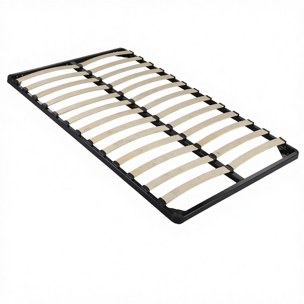 Aoxuan Modern Metal Frame Wooden Slat Bed 2