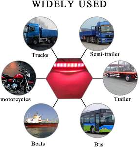 2 feux latéraux étanche, LED, 12V/24V, 9 SMD, <span class=keywords><strong>pour</strong></span> camion, Van, <span class=keywords><strong>remorque</strong></span>, indicateur <span class=keywords><strong>de</strong></span> marquage latéral - Product Image 6