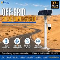 Kit Système Solaire DC Complet 12V 60W 80W 100W avec Panneau Solaire pour Caméras de Surveillance, Capteurs PWM IP66 ODM OEM