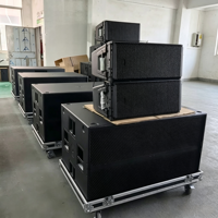 PA Sub 9007AS Dual 21 Inch Active Subwoofer, Sistem Speaker Subwoofer Bass 21" Woofer Bertenaga Tinggi dengan Speaker Line Array