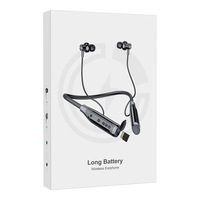 Écouteurs A12 pour 6.0, style tour de cou, étanches IPX5, semi-intra-auriculaires, sans fil, sportifs, avec emplacement pour carte, nouveau modèle privé transfrontalier