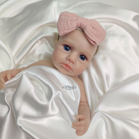 12 "Hochwertige Platin Silikon Reborn Baby Doll Realistische Ganzkörper mit Augen Plüsch tier Neugeborenes Baby für Sammler