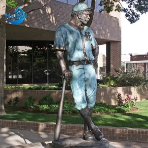 Sculpture en bronze de la légendaire star du baseball <span class=keywords><strong>Jackie</strong></span> <span class=keywords><strong>Robinson</strong></span>, statue en métal - Product Image 6