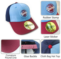 Casquette de golf réglable en gros Casquette de golf en maille respirante Casquette de golf durable avec logo personnalisé