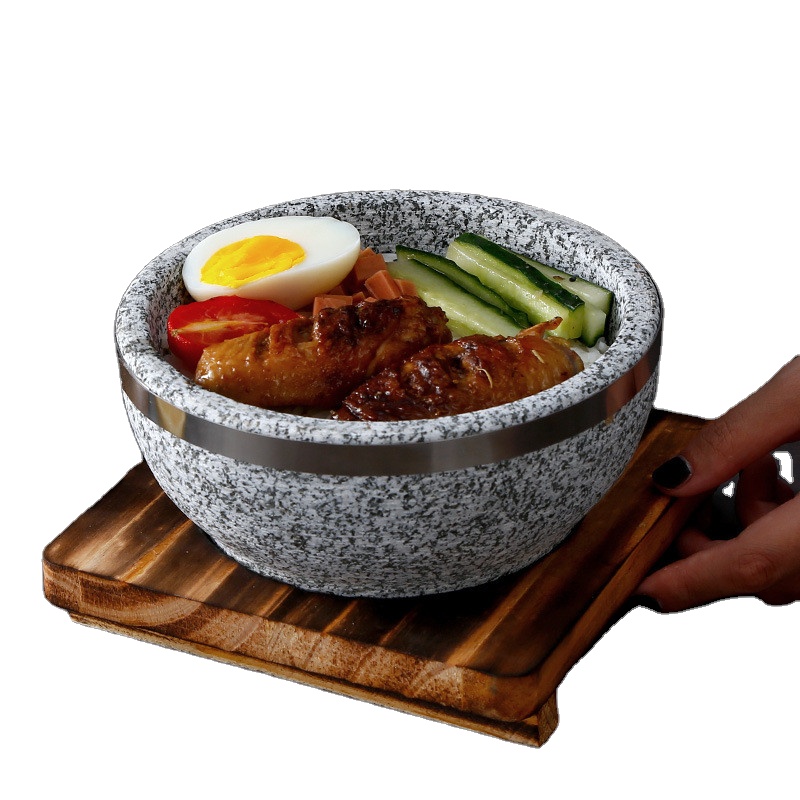 20 см Корейская миска Dolsot Bibimbap корейский каменный горшок для продажи