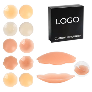 Ultra-thin <strong>Nipple</strong> Cover Round/Oval <strong>Shape</strong> for Women Silicone Invisible Adhesive Seamless Breathable Reusable Comfortable - Product Image 2