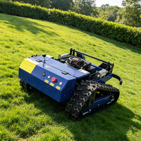 Mesin Pemotong Rumput Zero Turn Terlaris Robot Pemotong Rumput yang Dikendalikan Jarak Jauh |   Mesin Bensin Empat Langkah Mendukung Pemasangan yang Dapat Disesuaikan