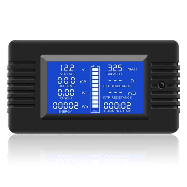 DC Multifunction Battery Monitor Meter,0-200V 0-10A  LCD Display Digital Current Voltage Power Energy Meter Multimeter Ammeter