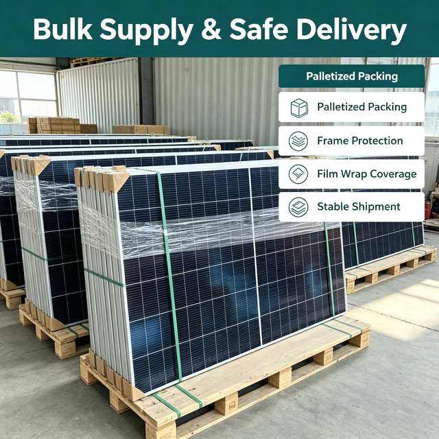 Hot Sale N Type Topcon Solar Panel 550W 600W 650W 700W 720W Monocrystalline PV Module Low Degradation for Rooftop Solar Project