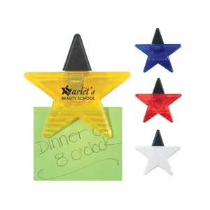 Wholesale Customized Star Shaped Photo Hanging Memo Clip Plastic Magnet Memo Clips