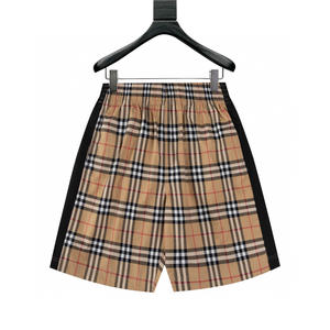 Shorts décontractés à carreaux pour hommes, style Burberry, en coton et lin, coupe ample, pour l'été, les vacances et la randonnée, <span class=keywords><strong>lot</strong></span> en gros - Product Image 6
