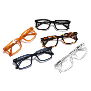 Monture carrée classique en acétate, unisexe, à verres plats, avec clous décoratifs, lunettes optiques rétro minimalistes faites à la main - Product Image 2