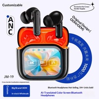 Écouteurs de traduction intelligents JM19 AI pour réunions d'affaires, interprétation simultanée multilingue en voyage, traducteur vocal ANC