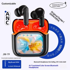 Écouteurs de traduction intelligents JM19 AI pour réunions d'affaires, interprétation simultanée multilingue en voyage, traducteur vocal ANC - Product Image 2