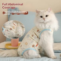 Vêtements chirurgicaux post-stérilisation pour chats, anti-léchage, respirants, imprimé animalier, toutes saisons, décontractés pour chats