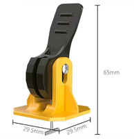 Clip de positionnement réglable pour nivelleur de carreaux à bouton-poussoir avec broches en acier remplaçables, espaceur de carreaux, accessoires de pose de revêtements de sol