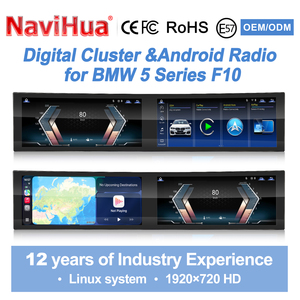 Écran multimédia Navihua 32 pouces à écran incurvé, double système Linux, Apple CarPlay, Android Auto pour BMW Série 5 F10 F11 F18 - Product Image 5