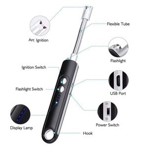 Bật Lửa Điện Xung Hồ Quang Sạc USB Mới Bật Lửa Plasma Không Lửa - Product Image 1