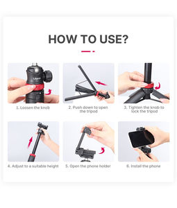 Smart Tripod <strong>Stick</strong> Ulanzi MT44 Extend Livestream Tripod Stand Selfie <strong>Stick</strong> Tripod with Phone Holder <strong>MT</strong> 44 - Product Image 3