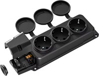 Multiprise Schuko 3 prises avec protection IP54