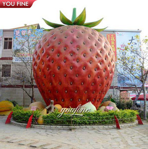 Sculptures <span class=keywords><strong>de</strong></span> <span class=keywords><strong>fruits</strong></span> en orchidée classique, grande taille, décoration <span class=keywords><strong>de</strong></span> fraise en fibre <span class=keywords><strong>de</strong></span> verre, pour <span class=keywords><strong>Restaurant</strong></span> et centre commercial - Product Image 3
