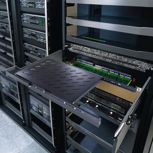 Estante Fijo y Deslizante de 19 Pulgadas para Racks 1U 2U, Bandeja Cantilever en Gabinete Negro RAL9004, Profundidad de 250mm 350mm, Productos en Stock - Product Image 2