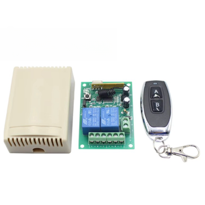 433mhz rf transmissor e receptor interruptor DC24V O 12v 2CH relé receptor módulo RF Mhz para garagem leve remoto e receptor