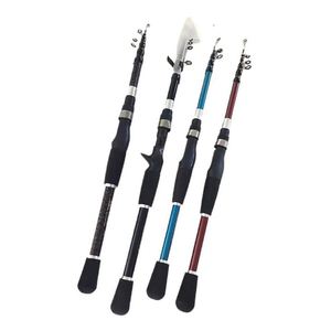 Caña de Pescar Telescópica de Fibra de Vidrio y Carbono, Resistente, para Pesca en Lagos, Ríos y Arroyos, Acción Media, Agua Dulce, Pescado Bass - Product Image 3