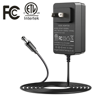 ESann US-Stecker Zertifiziertes DC12V 3A 36W Netzteil Adapter AC 100-240V Kurzschluss-Schutz DC-Buchse
