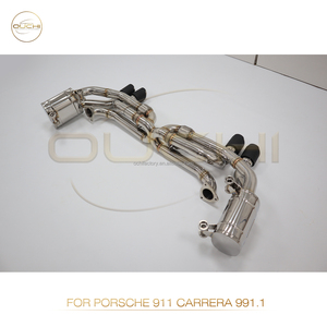 Échappement arrière OUCHI en acier inoxydable avec soupape à sonorité aiguisée pour Porsche <span class=keywords><strong>911</strong></span> Carrera 991.1 2012-2015 3.4L Garantie 1 an - Product Image 6