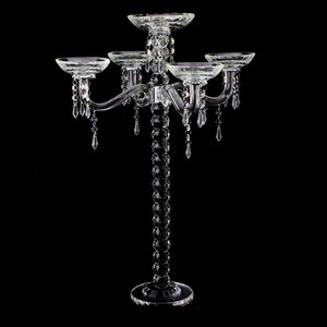 Candelabro <span class=keywords><strong>in</strong></span> Cristallo Artigianale da 15 Pollici con Catene di Cristallo - Product Image 4