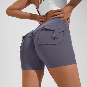 Pantalon <span class=keywords><strong>de</strong></span> yoga sans couture Push up Sports Tight Gym Active Wear Vêtements d'entraînement pour femmes Fitness Cargo Sportswear Leggings Shorts - Product Image 6