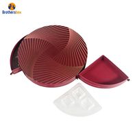 Boîte d'emballage de chocolat de forme unique de luxe faite à la main en usine avec insert pour macaron de bonbons alimentaires