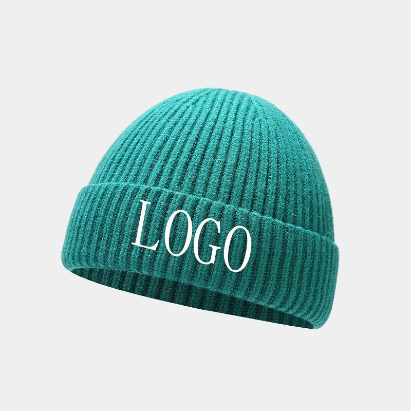 Acorlife Logo Designed Unisex Knitted Plain 100% Acryl kappen Benutzer definierte Mütze Winter mütze