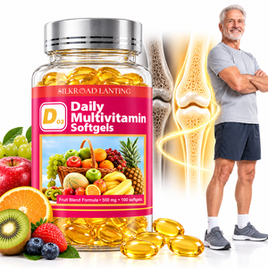 Capsules de multivitamines dorées personnalisables avec vitamine D3 pour femmes et hommes, complément alimentaire pour le bien-être quotidien - Product Image 1